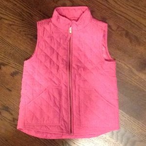 Crewcuts pink quilted vest